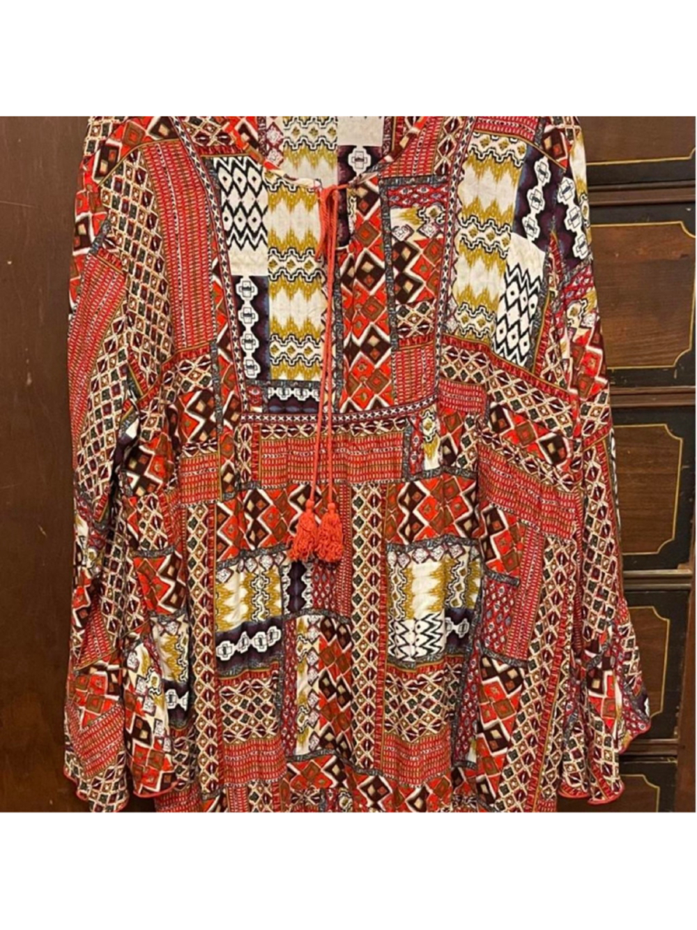 Velzara Bohemian Patchwork Dress 3XL